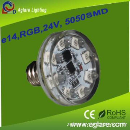 8PCS/16PCS chasing effect E14 5050SMD RGB AC24V amusement led light